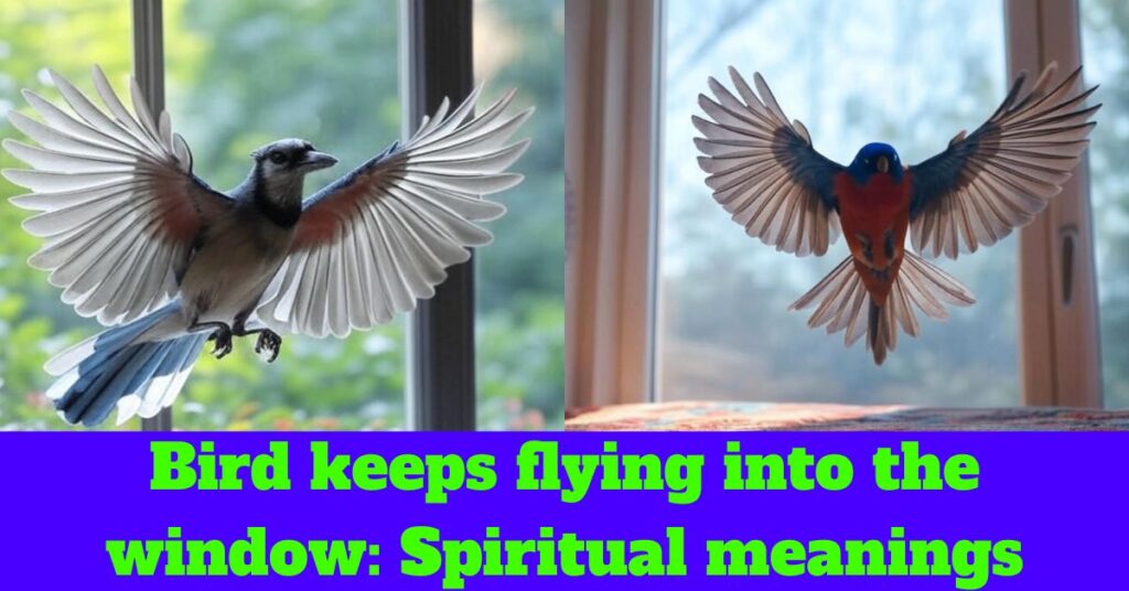 Bird keeps flying into the window: Spiritual meanings