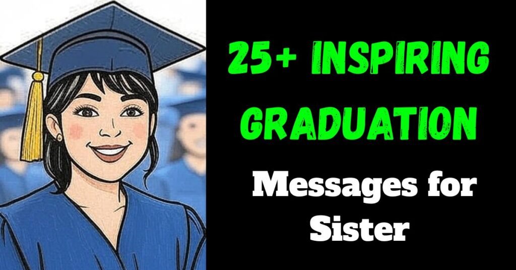 25+ Inspiring Graduation Messages for Sister