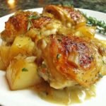 Baked Chicken Thighs with Potatoes and Onions Baked Chicken Thighs with Potatoes and Onions