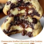 Cheesecake Stuffed Chocolate Chip Cookies