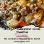 Crockpot Cheesesteak Potato Casserole Crockpot Cheesesteak Potato Casserole