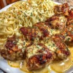 Garlic Butter Chicken Bites with Creamy Parmesan Pasta Garlic Butter Chicken Bites with Creamy Parmesan Pasta