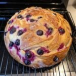 Lemon blueberry cream cheese sourdough
