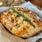 Sourdough No-Knead Garlic Bread!